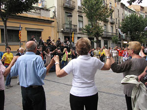 Diada Nacional de Catalunya. Sardanes a la Rambla de la Llibertat