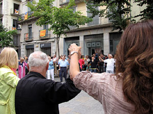 Diada Nacional de Catalunya. Sardanes a la Rambla de la Llibertat