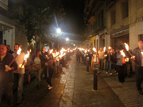 La Marxa de Torxes pel carrer de Santa Clara