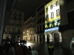 Mapping a la plaça del Vi