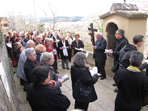 Via Crucis a Les Creus