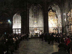 La Vetlla Pasqual a la Catedral de Girona
