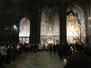 La Vetlla Pasqual a la Catedral de Girona