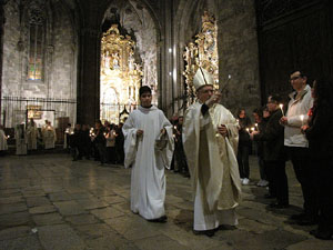 La Vetlla Pasqual a la Catedral de Girona