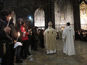 La Vetlla Pasqual a la Catedral de Girona