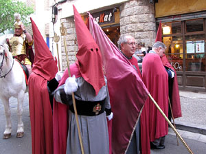 75è aniversari Associació de Jesús Crucificat - Manaies de Girona. Recollida del Penó