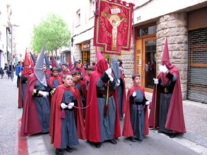 75è aniversari Associació de Jesús Crucificat - Manaies de Girona. Recollida del Penó
