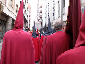75è aniversari Associació de Jesús Crucificat - Manaies de Girona. Recollida del Penó