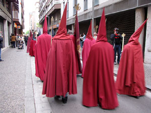 75è aniversari Associació de Jesús Crucificat - Manaies de Girona. Recollida del Penó