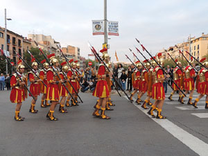 75è aniversari Associació de Jesús Crucificat - Manaies de Girona. Recollida del Penó