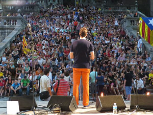 Diada Nacional 2014. Concert a les escales de la Catedral