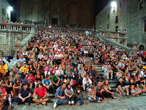 Diada Nacional 2014. Concert a les escales de la Catedral