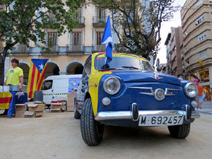 L'estelada a la pla&ccedil;a de la Independ&egrave;ncia