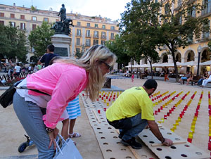 L'estelada a la pla&ccedil;a de la Independ&egrave;ncia