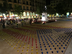 L'estelada a la pla&ccedil;a de la Independ&egrave;ncia