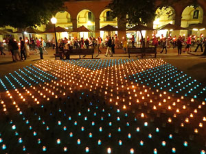 L'estelada a la pla&ccedil;a de la Independ&egrave;ncia