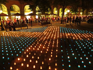 L'estelada a la pla&ccedil;a de la Independ&egrave;ncia