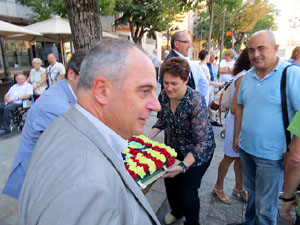 Diada Nacional 2014. Ofrena floral a Carles Rahola