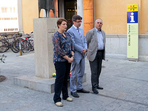 Diada Nacional 2014. Ofrena floral a Carles Rahola