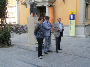 Diada Nacional 2014. Ofrena floral a Carles Rahola