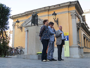 Diada Nacional 2014. Ofrena floral a Carles Rahola