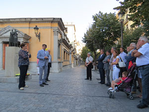 Diada Nacional 2014. Ofrena floral a Carles Rahola
