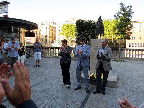 Diada Nacional 2014. Ofrena floral a Carles Rahola
