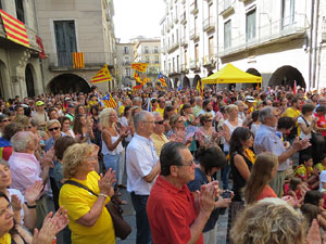 Diada Nacional 2014. Sardanes i concentraci&oacute; a la pla&ccedil;a del Vi