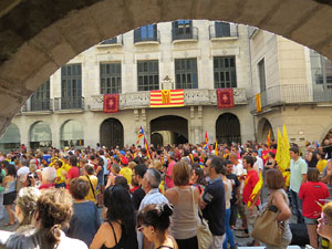Diada Nacional 2014. Sardanes i concentració a la plaça del Vi