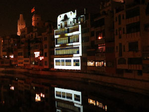 Girona, ciutat de festivals. Festival Internacional de Mapping, FIMG. Fa&ccedil;ana de la  Casa Mas&oacute;