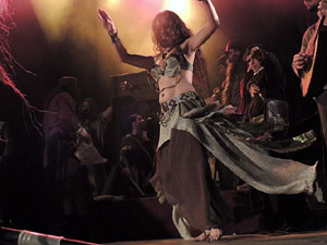 Fires de Sant Narc&iacute;s 2013. Espectacle de Berros de la Cort i Alma Cubrae a la pla&ccedil;a de Sant Feliu