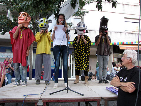 Presentació dels quatre capgrossos del Cau Vista Alegre