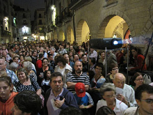 Fires de Sant Narc&iacute;s 2013. Espectacle a la pla&ccedil;a del Vi