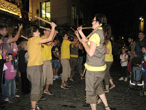 Fires de Sant Narc&iacute;s 2013. Espectacle a la pla&ccedil;a del Vi