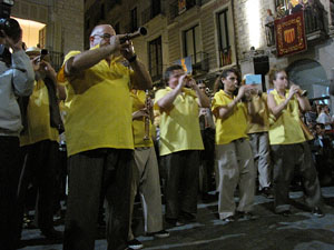Fires de Sant Narc&iacute;s 2013. Espectacle a la pla&ccedil;a del Vi