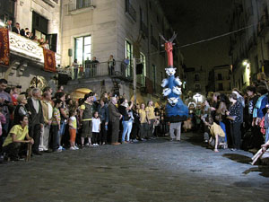 Fires de Sant Narc&iacute;s 2013. Espectacle a la pla&ccedil;a del Vi