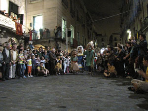 Fires de Sant Narc&iacute;s 2013. Espectacle a la pla&ccedil;a del Vi