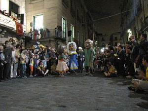 Fires de Sant Narc&iacute;s 2013. Espectacle a la pla&ccedil;a del Vi