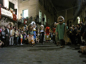 Fires de Sant Narc&iacute;s 2013. Espectacle a la pla&ccedil;a del Vi