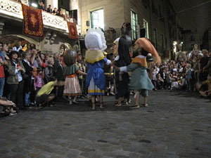 Fires de Sant Narc&iacute;s 2013. Espectacle a la pla&ccedil;a del Vi