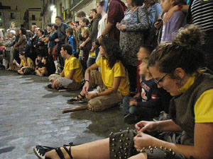 Fires de Sant Narc&iacute;s 2013. Espectacle a la pla&ccedil;a del Vi