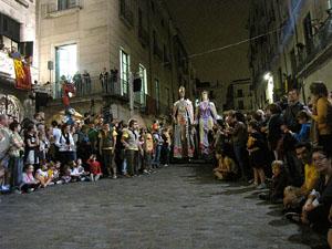 Fires de Sant Narc&iacute;s 2013. Espectacle a la pla&ccedil;a del Vi
