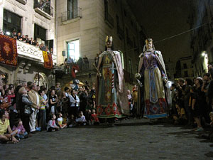 Fires de Sant Narc&iacute;s 2013. Espectacle a la pla&ccedil;a del Vi
