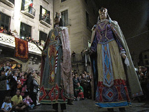 Fires de Sant Narc&iacute;s 2013. Espectacle a la pla&ccedil;a del Vi