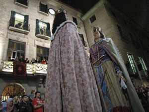 Fires de Sant Narc&iacute;s 2013. Espectacle a la pla&ccedil;a del Vi