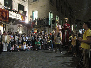 Fires de Sant Narc&iacute;s 2013. Espectacle a la pla&ccedil;a del Vi