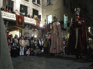 Fires de Sant Narc&iacute;s 2013. Espectacle a la pla&ccedil;a del Vi