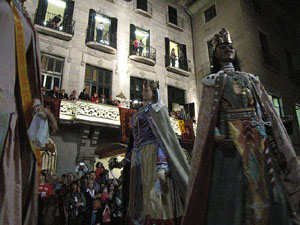 Fires de Sant Narc&iacute;s 2013. Espectacle a la pla&ccedil;a del Vi