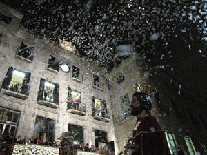 Fires de Sant Narc&iacute;s 2013. Espectacle a la pla&ccedil;a del Vi