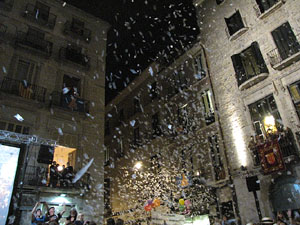Fires de Sant Narc&iacute;s 2013. Espectacle a la pla&ccedil;a del Vi
